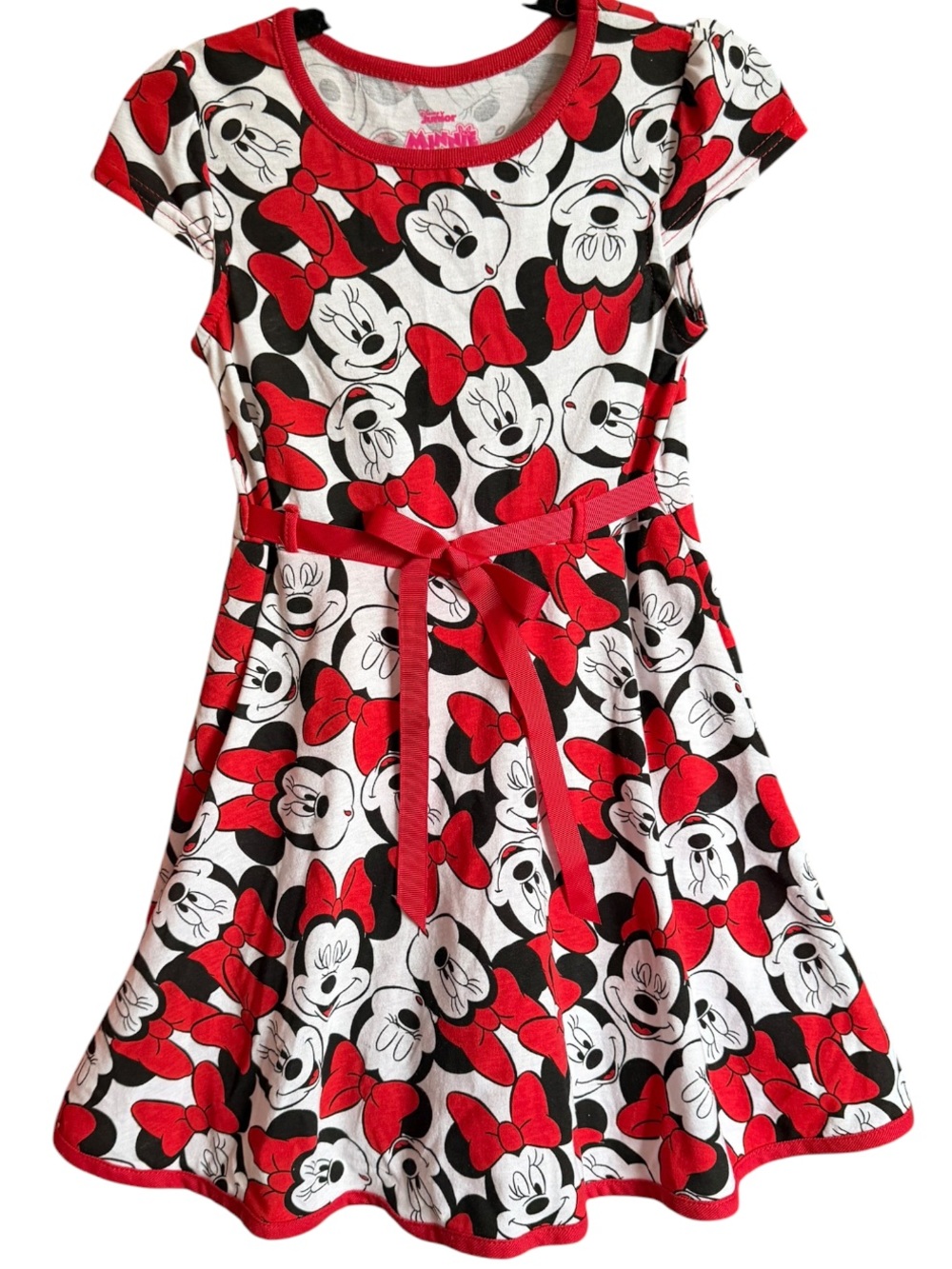 Disney Minnie Mouse Girls' Dress with Bow Size 5